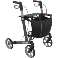 Rehasense Server L Komfort Softrad Rollator anthrazit