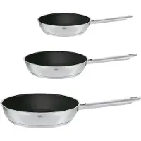 Rösle ELEGANCE Bratpfannen-Set 3-tlg. Ø 20/24/28 cm mit Antihaftversiegelung ProPlex, spülmaschinen-, backofen- und induktionsgeeignet