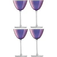 LSA International Martiniglas L.S.A. Aurora Purple/Violet 195 ml (4er-Set)