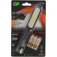 GP Taschenlampe C34 mi hellen 550 Lumen inklusive 3x AA Mignon 1,5V Batterie