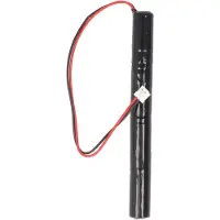 AccuCell Notleuchtenakku NiMH 4,8V 500mAh L1x4 Lady mit 100mm Kabel und Stecker ersetzt Elubat 275609, 275 609