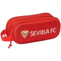 Sevilla Fc Zweifaches Mehrzweck-Etui Sevilla Fútbol Club Rot 21 x 8 x 6 cm 3D