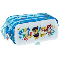 Paw Patrol Dreifaches Mehrzweck-Etui The Pups rule Blau 21,5 x 10 x 8 cm