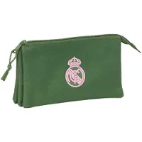 Real Madrid Dreifaches Mehrzweck-Etui C.F. Khaki 22 x 12 x 3 cm