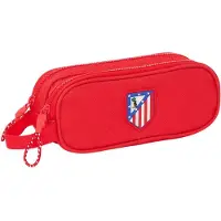 Atletico de Madrid Zweifaches Mehrzweck-Etui Atlético Madrid Rot 21 x 8 x 6 cm