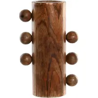 Home ESPRIT Vase aus Mangoholz - - 10x10x28 cm - Gewicht 3,44 kg - Innendekoration - Natürlich