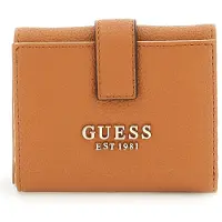 GUESS Geldbörse Laurel II SLG Petite Trifold Wallet Cognac