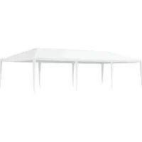 vidaXL Partyzelt 4 x 9 m Weiß - Pavillons & Partyzelte