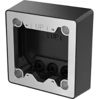 Axis 02066-001, Aufputzdose, Schwarz, Edelstahl, , Aluminium, Wand, IK10
