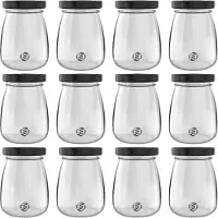 OEM Havermout-Set für dein Frühstück - 3er Set - Glas - Mason - Übernachtende Oat-Pots