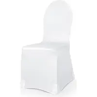 Party Deco Stoff Stuhlhusse elastisch, onsize, 200g, 1 Stück, Weiss