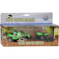 Kids Globe 510220 - Geländewagen mit Quad 1:36