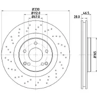 Hella Bremsscheibe PRO High Carbon 8DD 355 127-911
