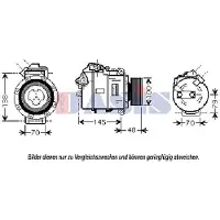 AKS Dasis Kompressor, Klimaanlage 851804N