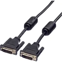 Roline Monitorkabel DVI, ST-ST, (24+1) dual link 3,0m, 3 m, DVI-D, DVI-D, Männlich, Männlich, Schwarz