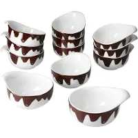 MamboCat 12er Set Fondueschälchen 150 ml Blob Porzellan