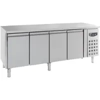 CombiSteel Kühltisch Edelstahl 4 Türen Umluftkühlung 511 Liter GN 1/1