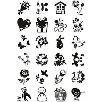Creativ Company CC Silikonstempel Kleine Grüße 15,5 cm
