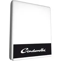 Cinderella Spannbettlaken White 35 cm (Jersey)-90 x 200 cm