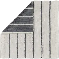 Cawö Badematte Home Balance Stripes Platinum-60 x 60 cm