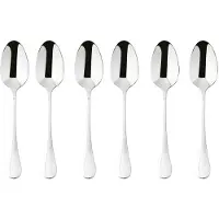 Sambonet Espresso Löffel Bloom Inox Grau (6-teilig)