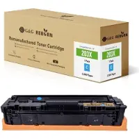 G&G Toner ersetzt HP 203X Kompatibel Cyan 2500 Seiten Reborn remanufactured 212