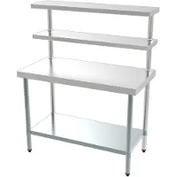 CombiSteel Arbeitstisch mit Regal 1800x600x1500 mm