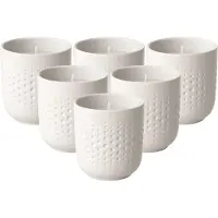 Villeroy & Boch Multipack Villeroy & Boch Manufacture Collier blanc Duftkerze Carré Mystery - 6 Stück
