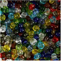 Creotime Rocailles transparentes Glas, 130 Gramm