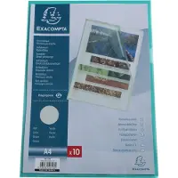 Exacompta Klarsichthülle 56113E DIN A4 PP (Polypropylen) Grün 100 Stück