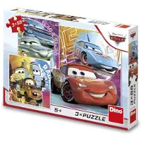 Dino Bikes DINO Puzzle Cars: Freunde 3x55 Teile