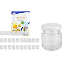 MamboCat 28er Set Sturzglas 53 ml To 43 weißer Deckel incl. Diamant Gelierzauber Rezeptheft
