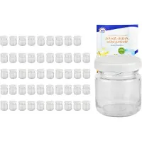 MamboCat 50er Set Sturzglas 53 ml To 43 weißer Deckel incl. Diamant Gelierzauber Rezeptheft