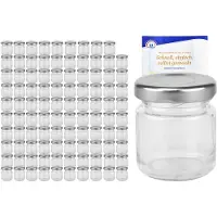 MamboCat 100er Set Sturzglas 53 ml To 43 silberner Deckel incl. Diamant Gelierzauber Rezeptheft