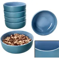 Ritzenhoff & Breker Ritzenhoff 6x Jasper Schale Ø14,3cm Ozeanblau 360ml Steingut 6 Pers. Müslischüssel