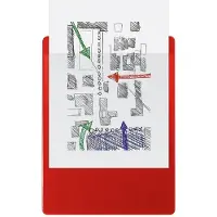 Exacompta 19295E 10x Klemmbrett mit Hülle - Format 23x32cm für A4 - Rot