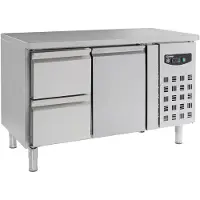 CombiSteel 700 Kühltisch 1 Tür und 2 Schubladen | 1360x700x850 mm