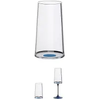 Trebonn Sektgläser SplitGlass Blau (Set von 2 Stück)