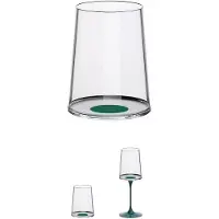 Trebonn Weißwein Weinglas / Tumbler SplitGlass Grün (Set von 2 Stück)