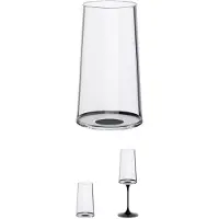 Trebonn Sektgläser SplitGlass Schwarz (Set von 2 Stück)