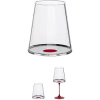 Trebonn Rotwein Weinglas / Tumbler SplitGlass Rot 450 ml (Set von 2 Stück)