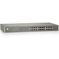 Level One FSW-2450, Unmanaged, Fast Ethernet (10/100), Vollduplex, Rack-Einbau