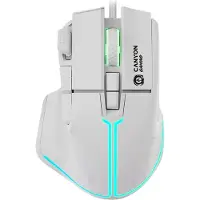 Canyon Fortnax GM-636, rechts, Optisch, USB Typ-A, 20000 DPI, Weiß