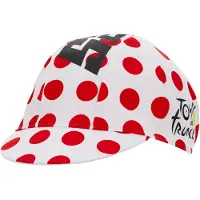 Santini Fahrradmütze - TOUR DE FRANCE 2023 - Weiß/Rot UNI