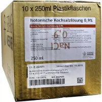 SERAG WIESSNER Isotonische Kochsalzlösung 0,9% Plastik 10X250 ml