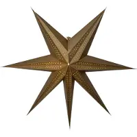 Star Trading Papier-Weihnachtsstern gold - 60x60 cm - Schöne Weihnachtsdeko