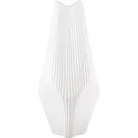 Gilde Tischvase "Vase Lamellen H. 18,5 cm", schwarz, B:15cm H:30cm T:15cm Ø:15cm, Keramik, Vasen, Tischvase, Matte Lamellen-Struktur, Dekovase