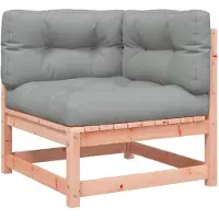 vidaXL Garten-Ecksofa mit Kissen Massivholz Douglasie 838067