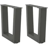 vidaXL Couchtischbeine V-Form 2 Stück Anthrazit 40x(30-31,3) cm Stahl