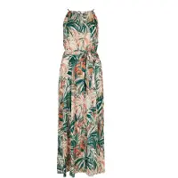 Apricot Maxikleid "Tropisches Midikleid" mit Bindeband, 2 tlg. mit Bindeband